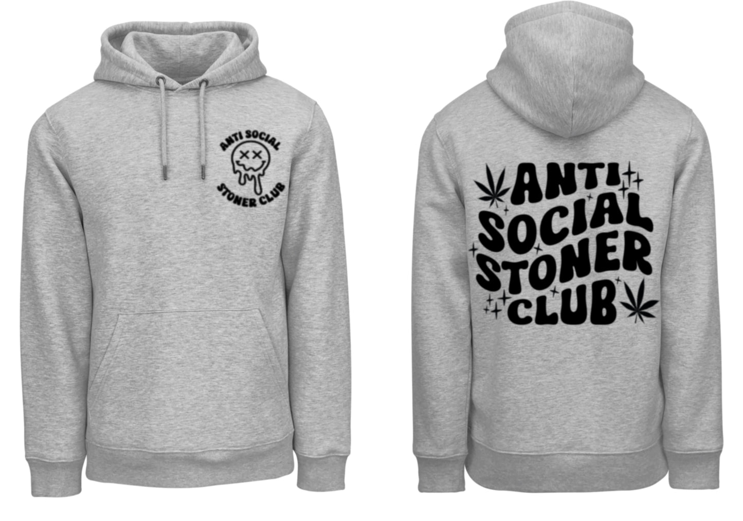 Anti Social Stoner Club - Grey Hoodie