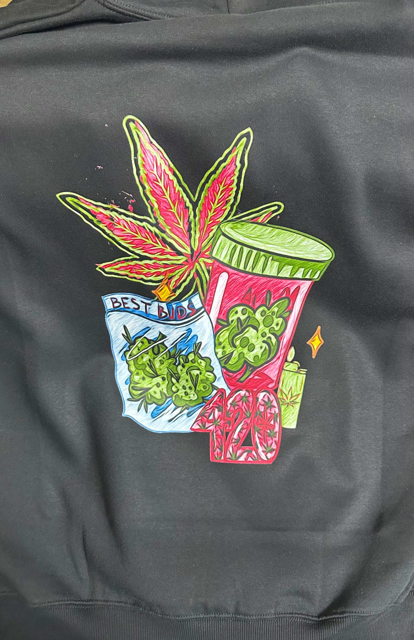 “Best buds” Hoodie - Black