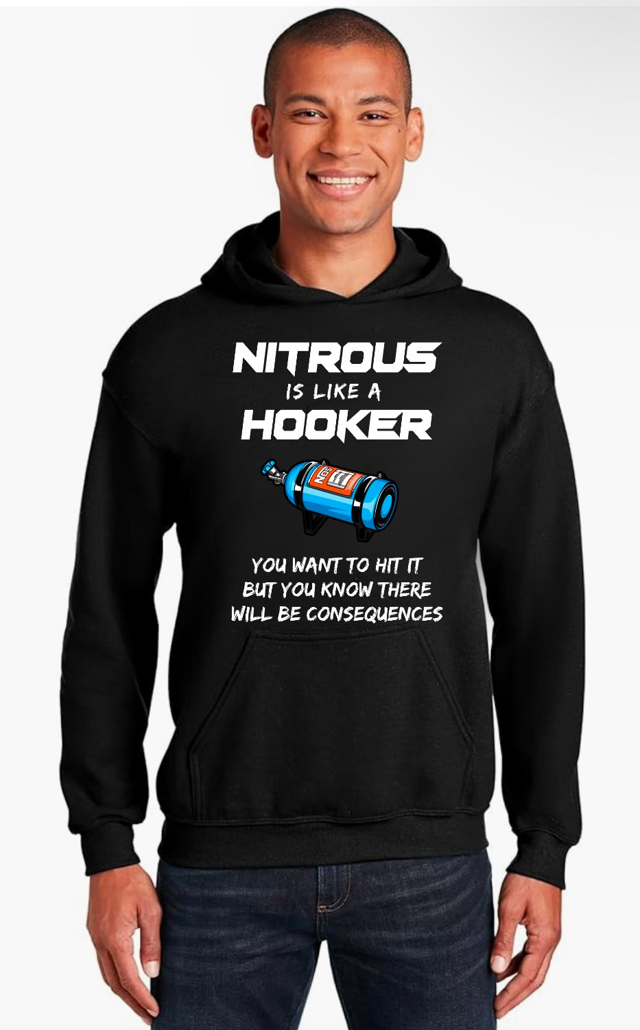 Funny Nitrous Race Themed Hoodie