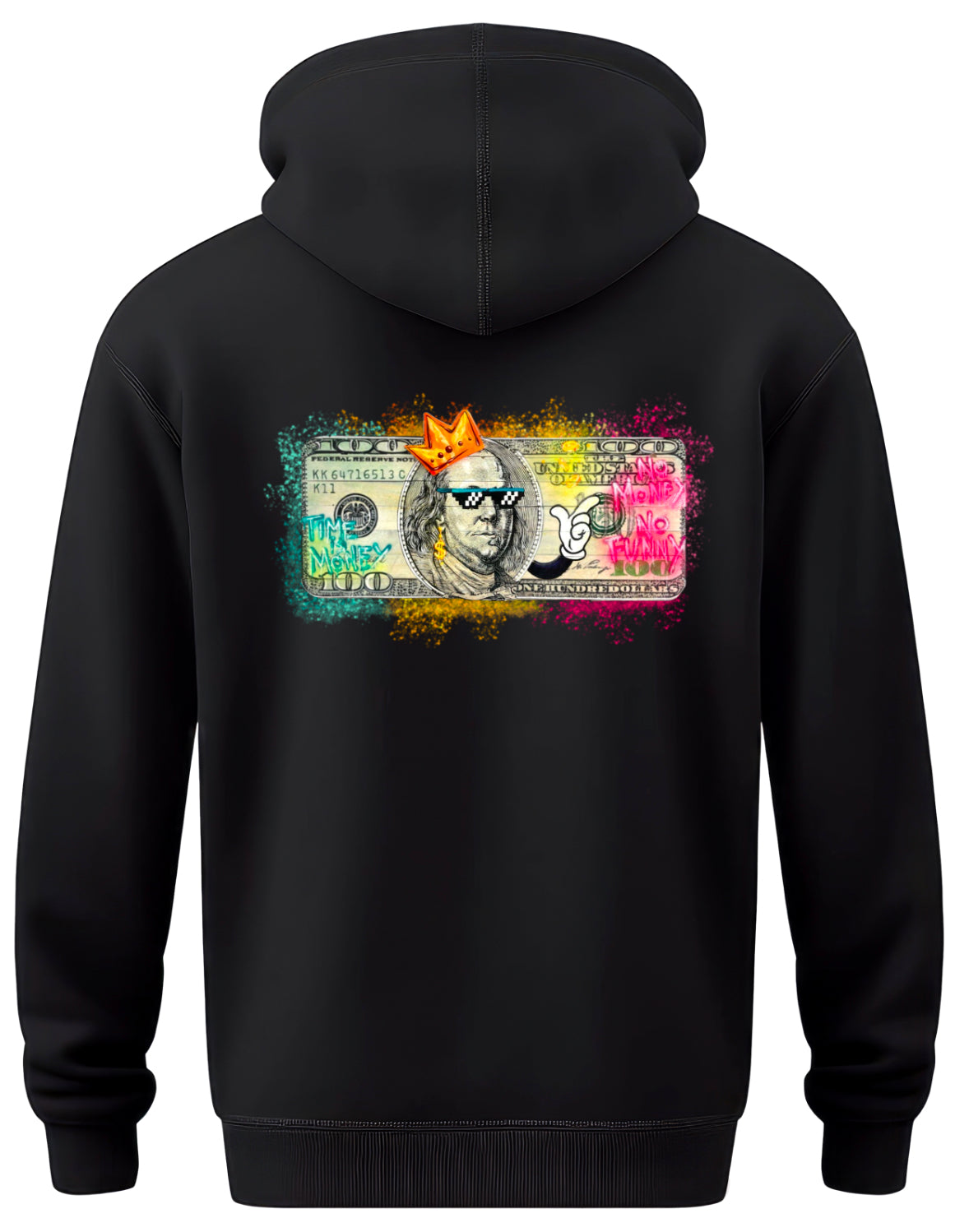 No Funny Money $100 Bill Hoodie