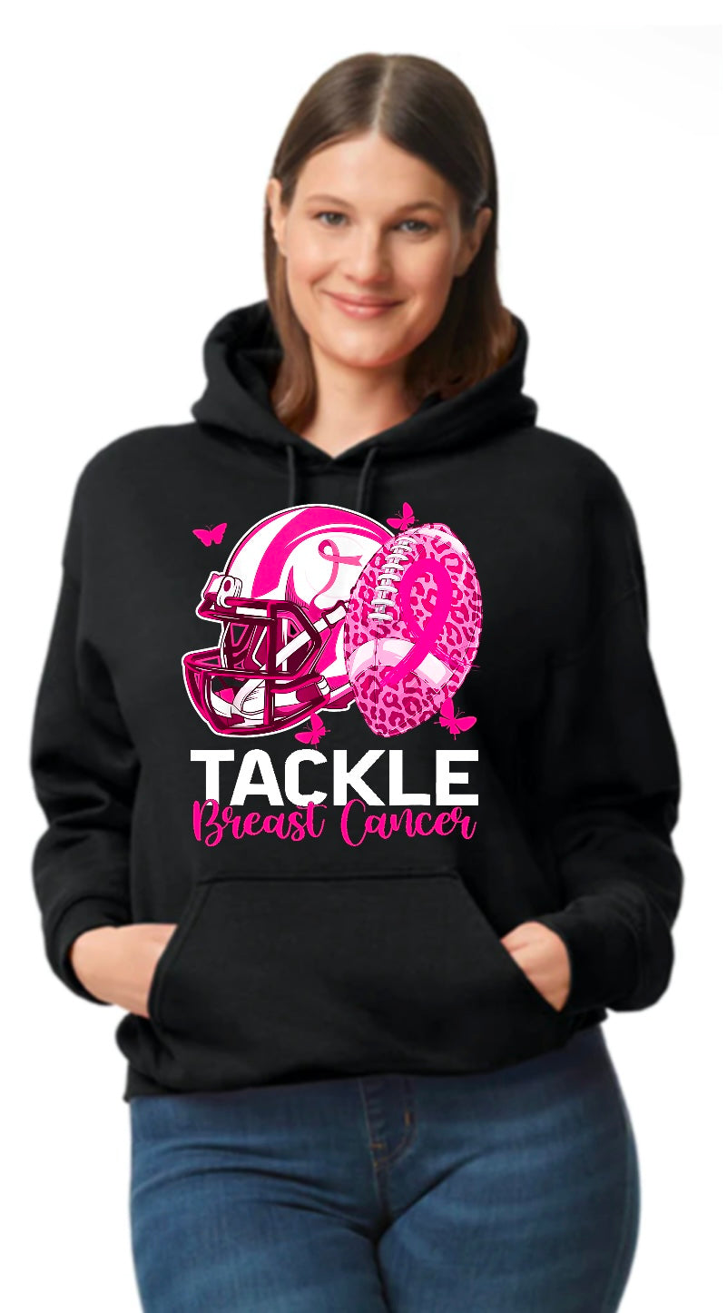 Breast Cancer Awareness Hoodies - Football Theme