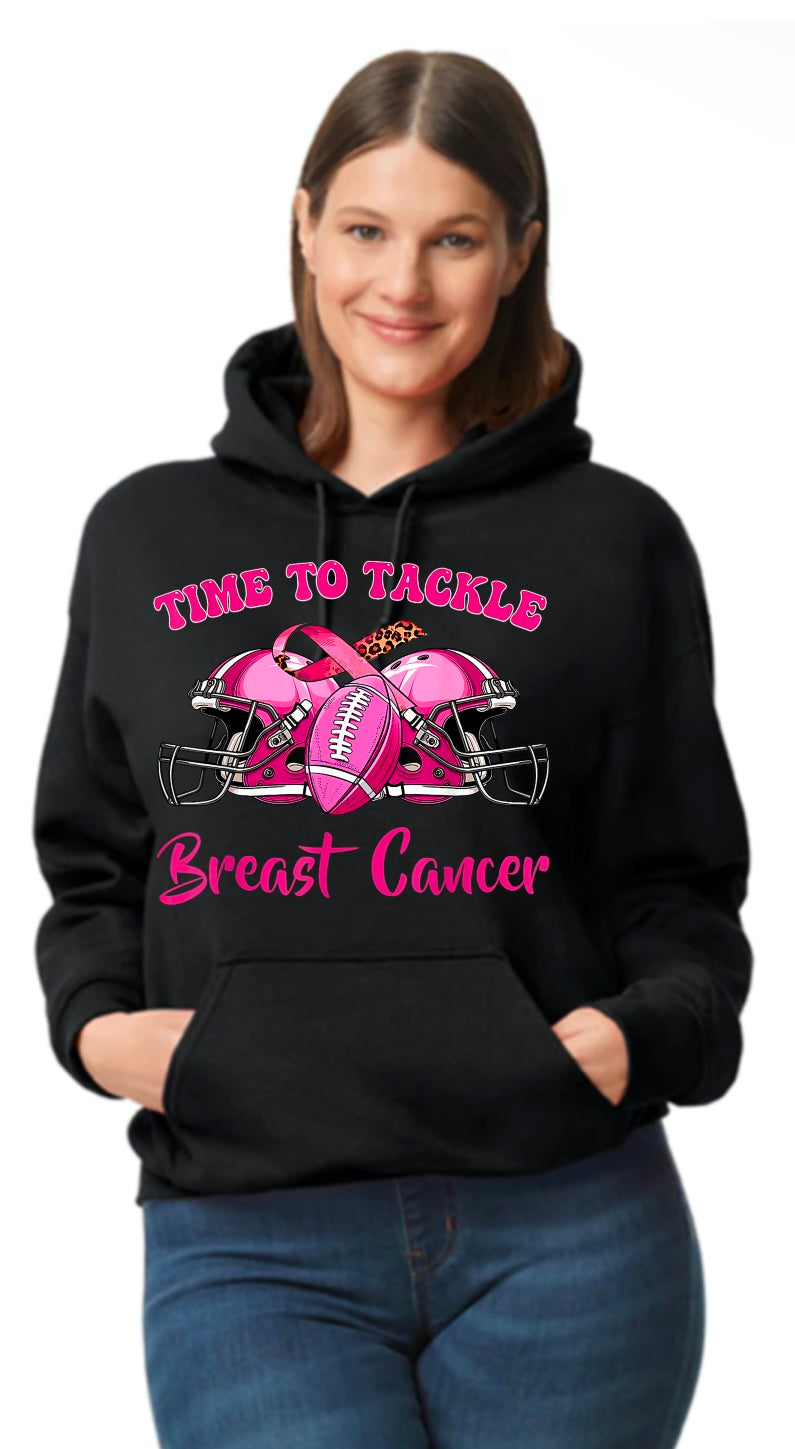 Breast Cancer Awareness Hoodies - Football Theme