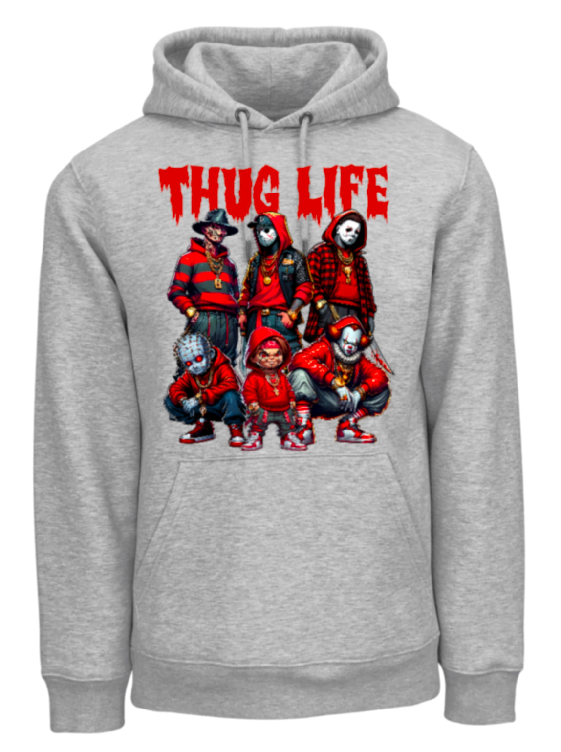 Halloween “Thug Life" Theme Horror Movie Hoodie