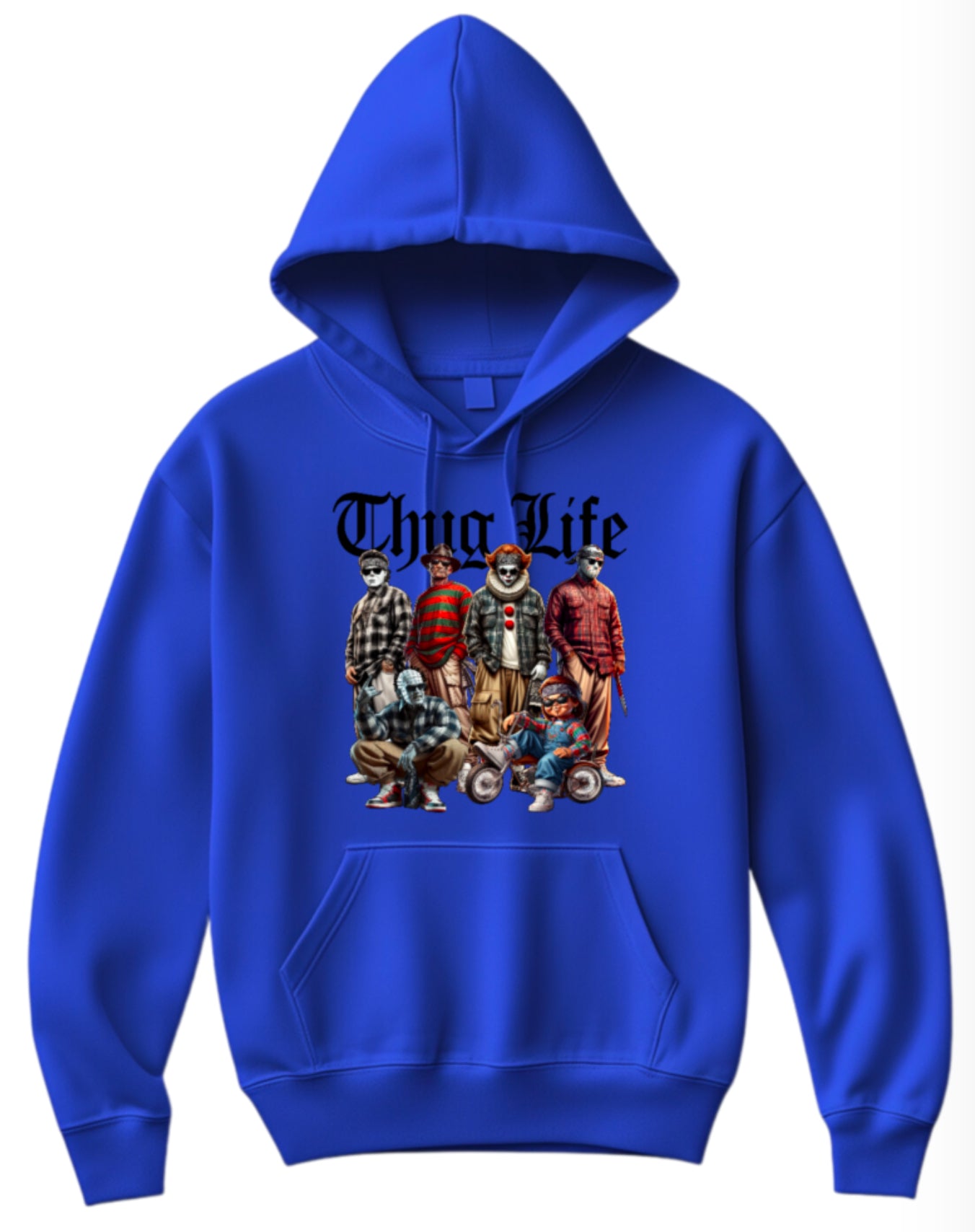 Halloween “Thug Life" Theme Horror Movie Hoodie