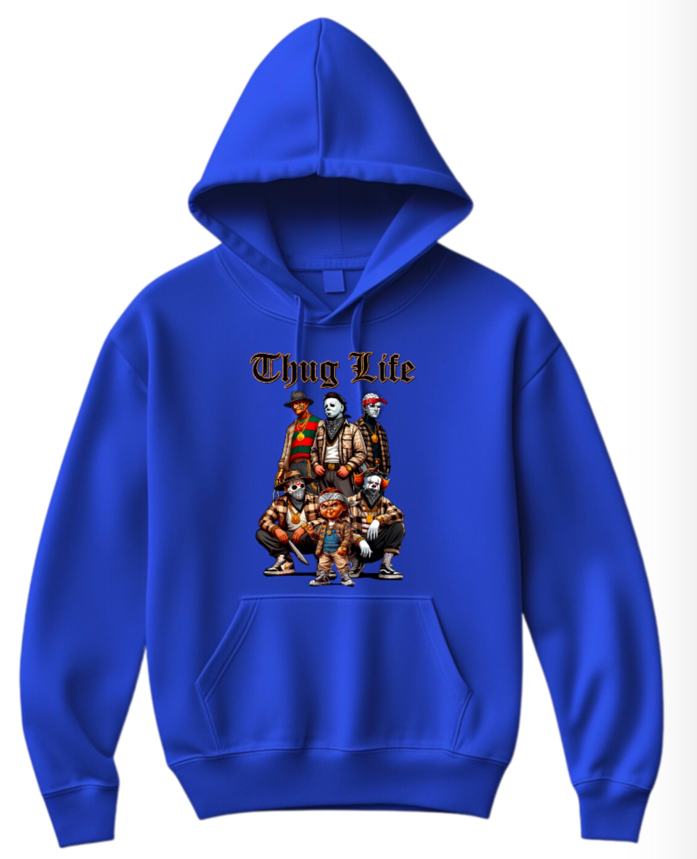 Halloween “Thug Life" Theme Horror Movie Hoodie