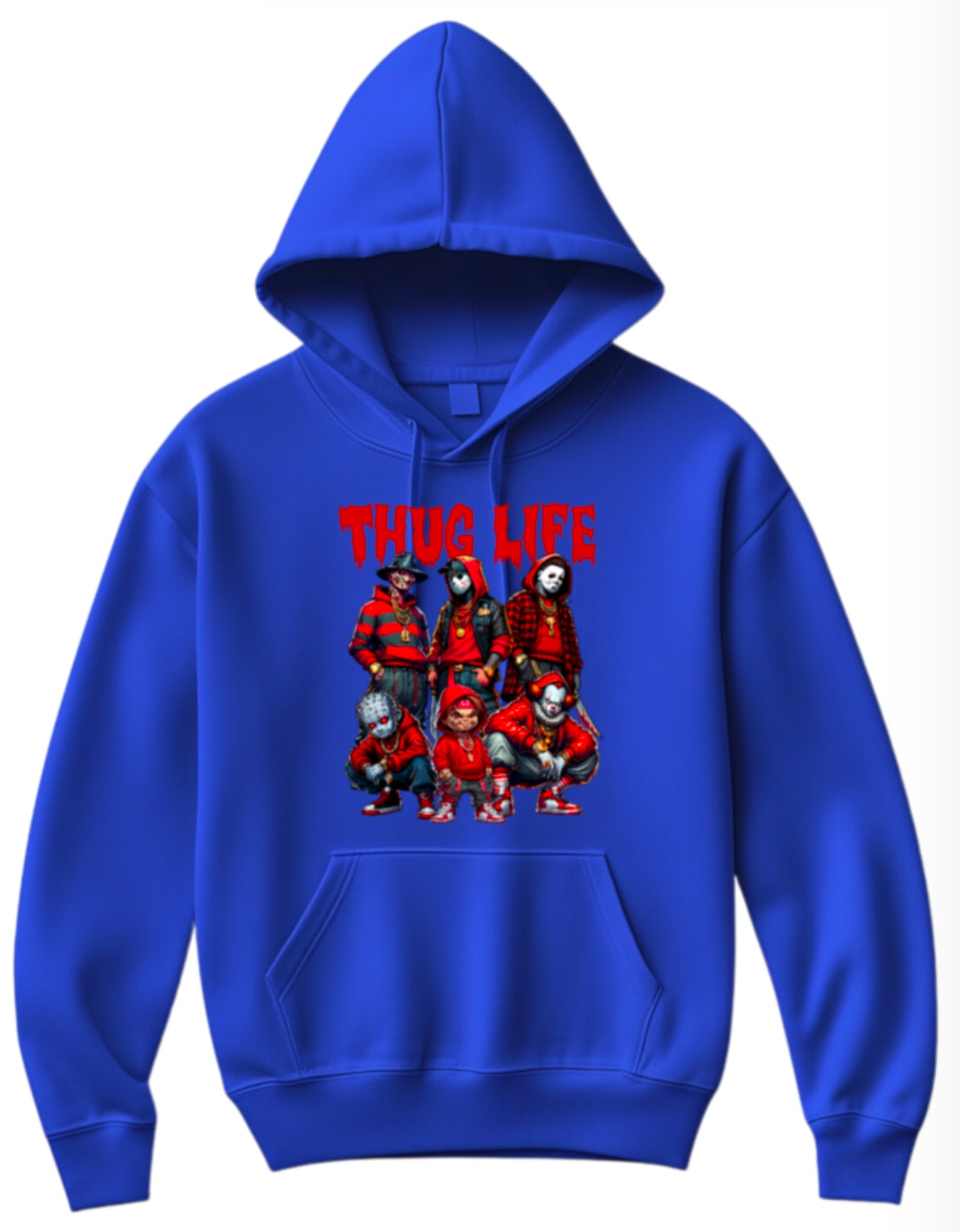 Halloween “Thug Life" Theme Horror Movie Hoodie