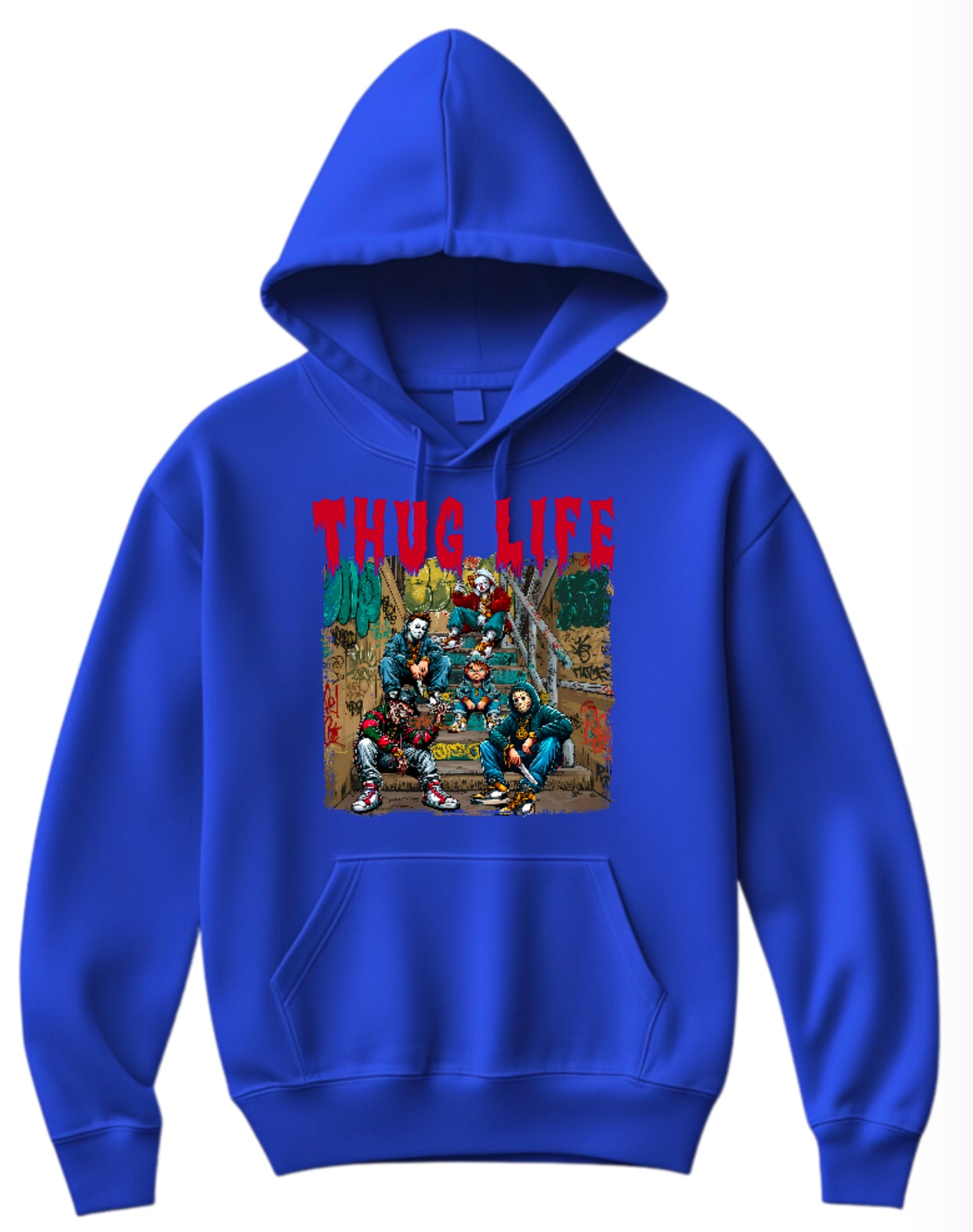 Halloween “Thug Life" Theme Horror Movie Hoodie