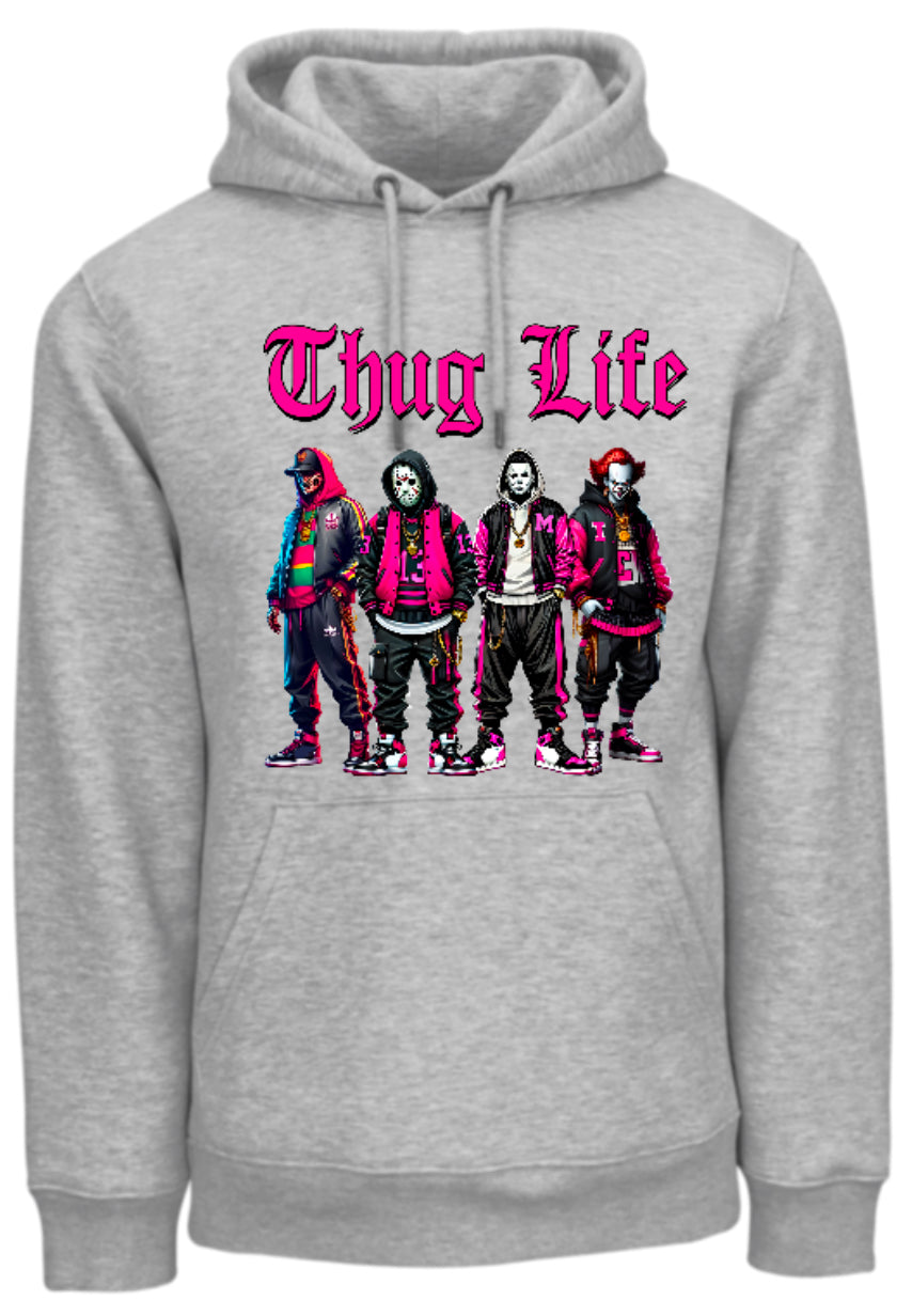 Halloween “Thug Life" Theme Horror Movie Hoodie