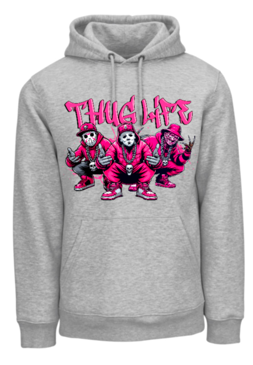 Halloween “Thug Life" Theme Horror Movie Hoodie