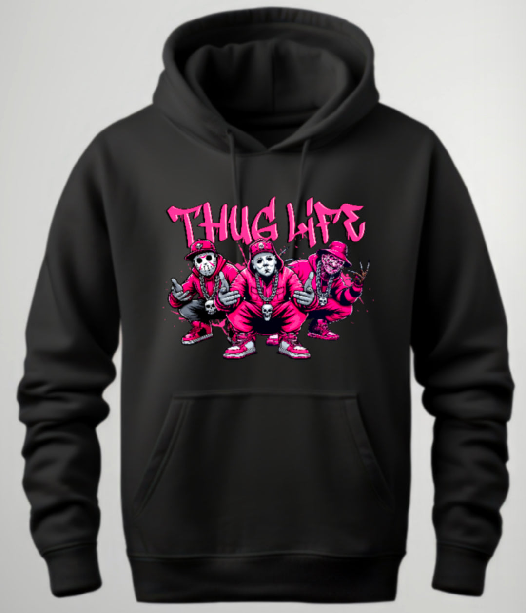 Halloween “Thug Life" Theme Horror Movie Hoodie