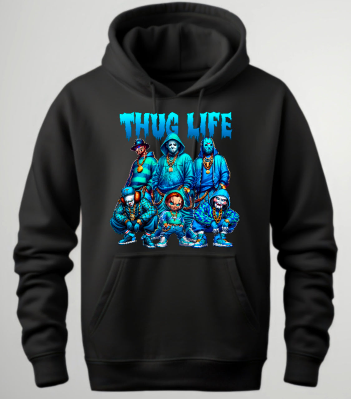 Halloween “Thug Life" Theme Horror Movie Hoodie