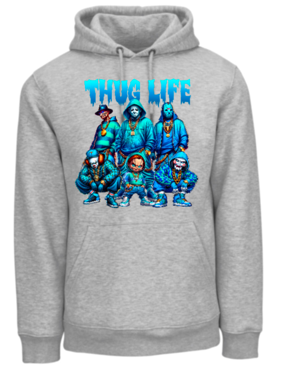 Halloween “Thug Life" Theme Horror Movie Hoodie
