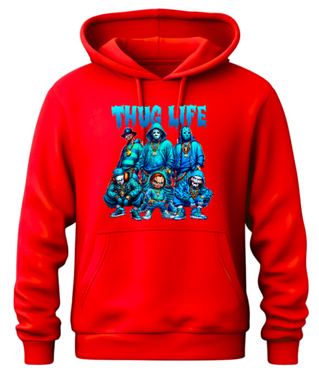 Halloween “Thug Life" Theme Horror Movie Hoodie
