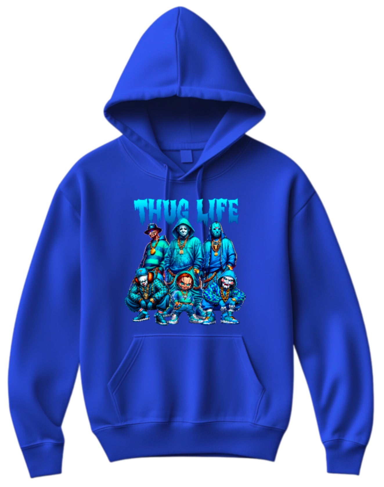Halloween “Thug Life" Theme Horror Movie Hoodie