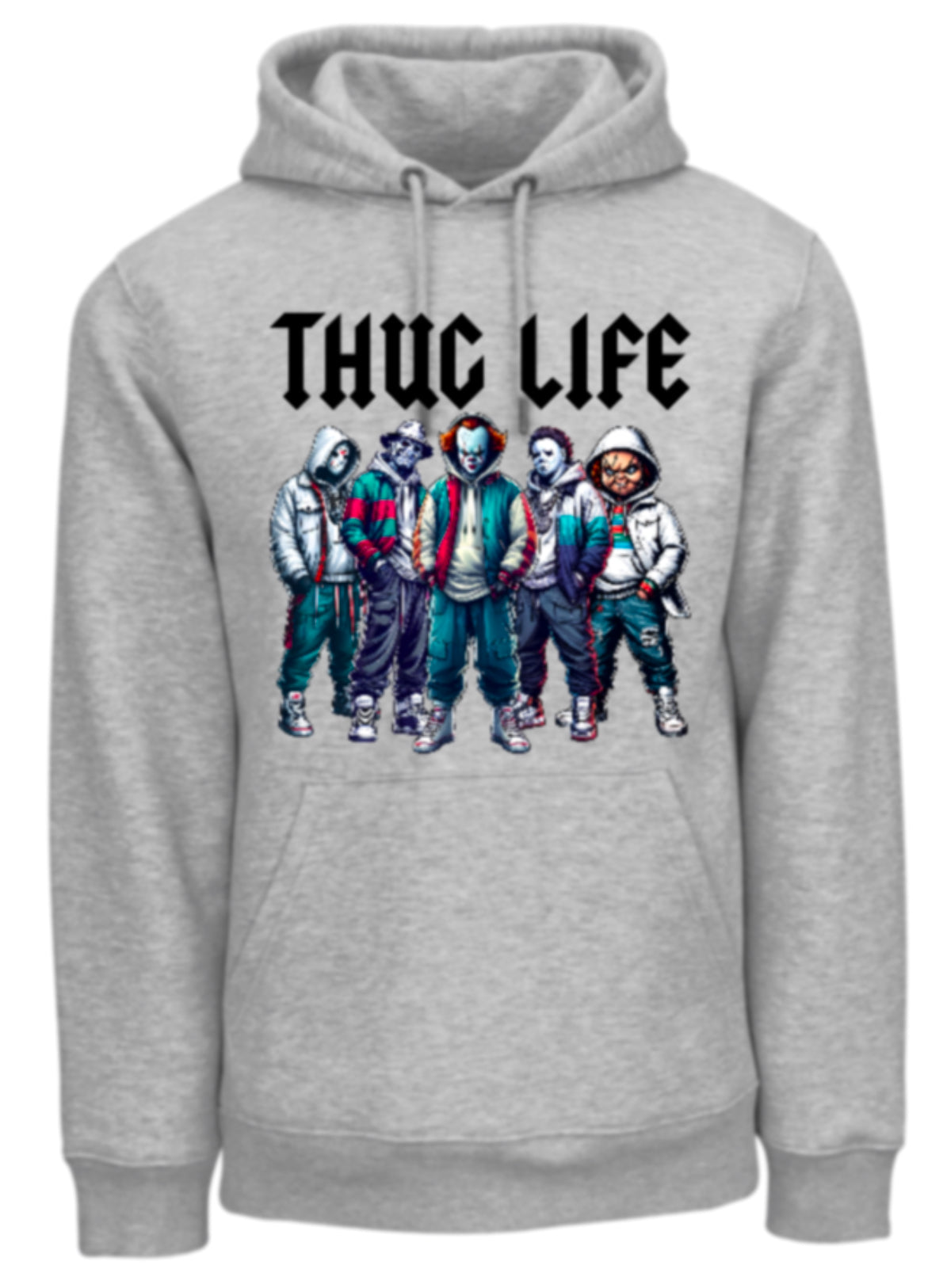 Halloween “Thug Life" Theme Horror Movie Hoodie