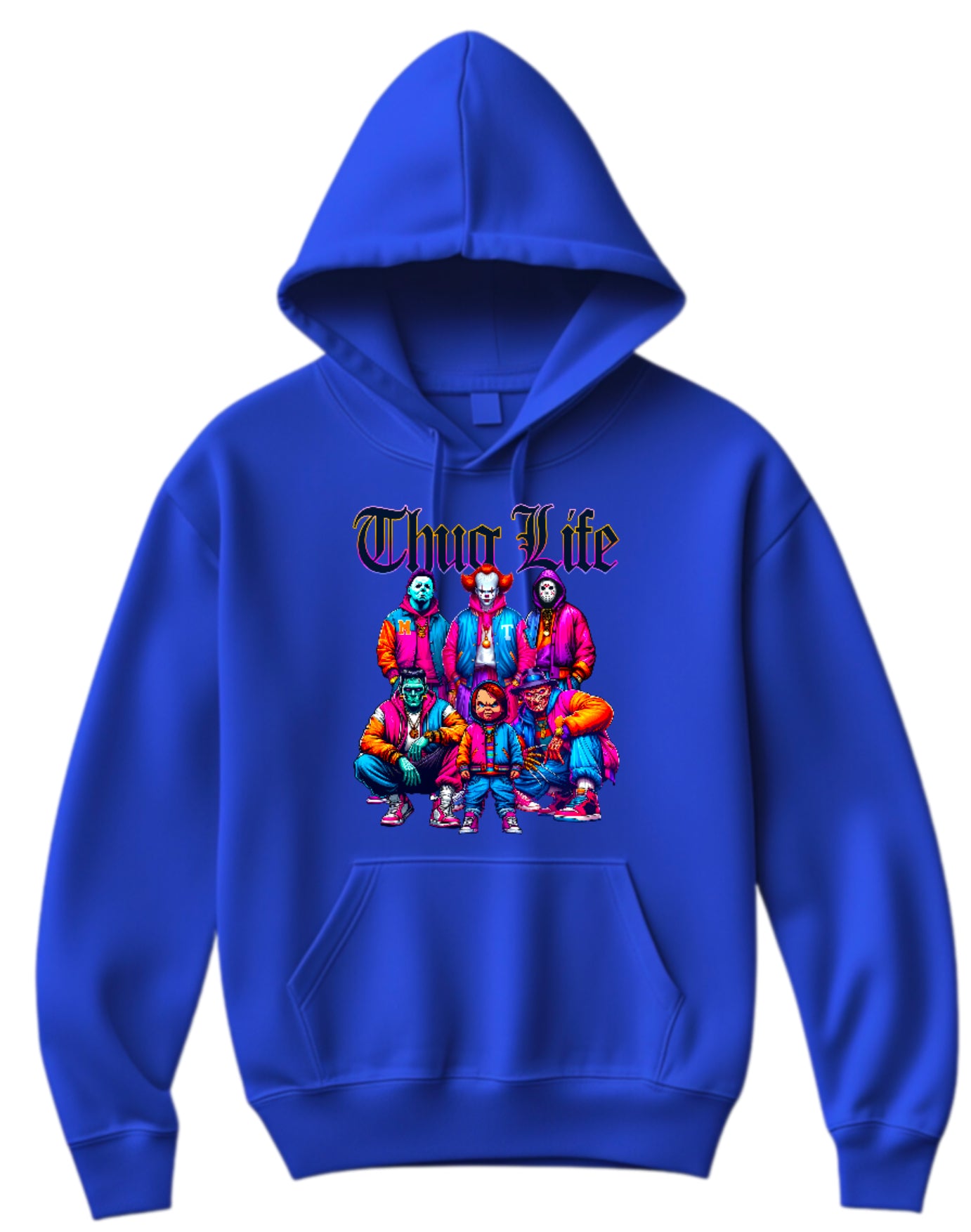 Halloween “Thug Life" Theme Horror Movie Hoodie