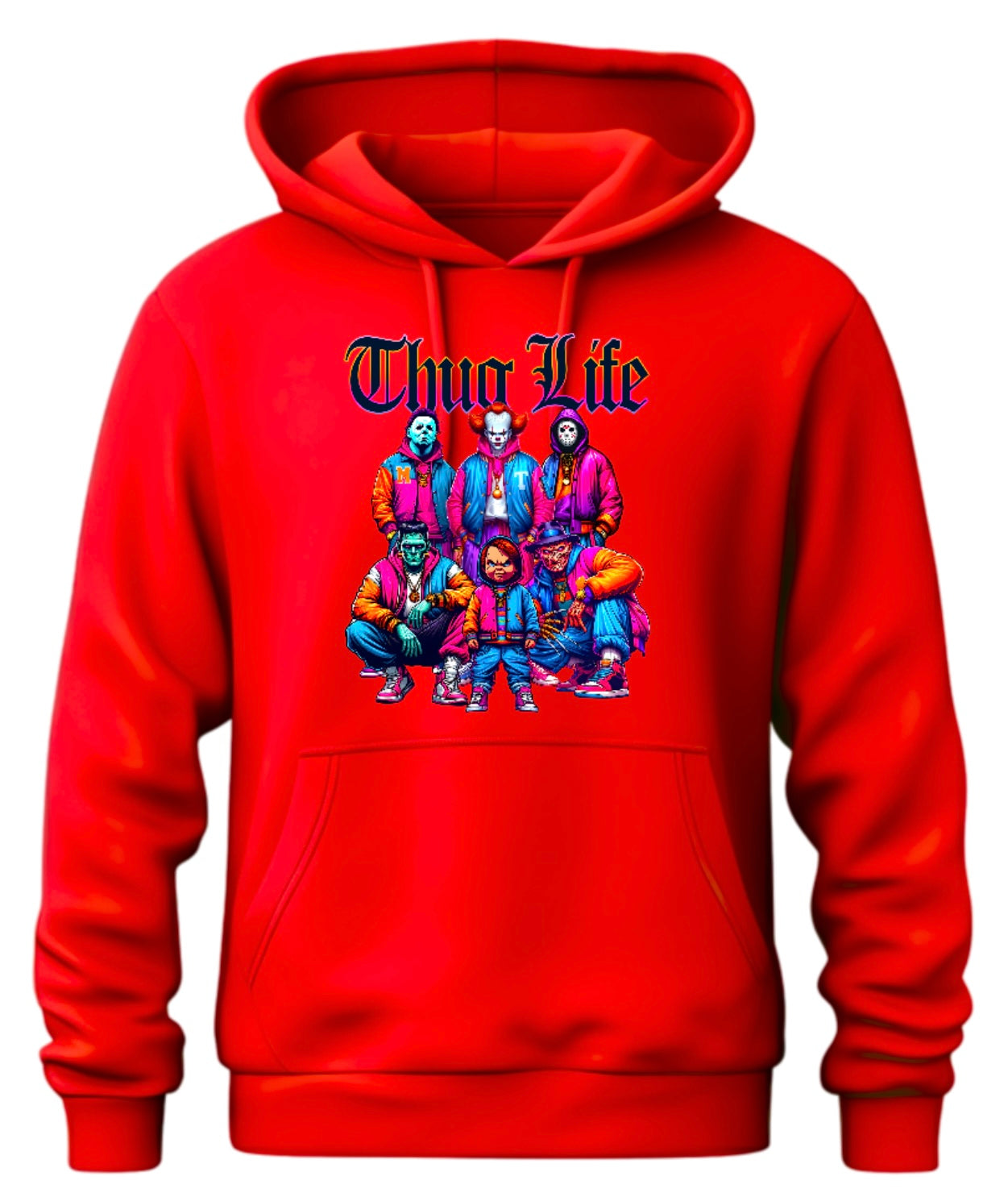 Halloween “Thug Life" Theme Horror Movie Hoodie