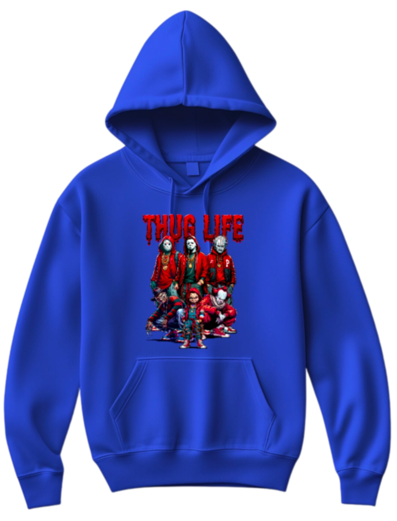 Halloween “Thug Life" Theme Horror Movie Hoodie