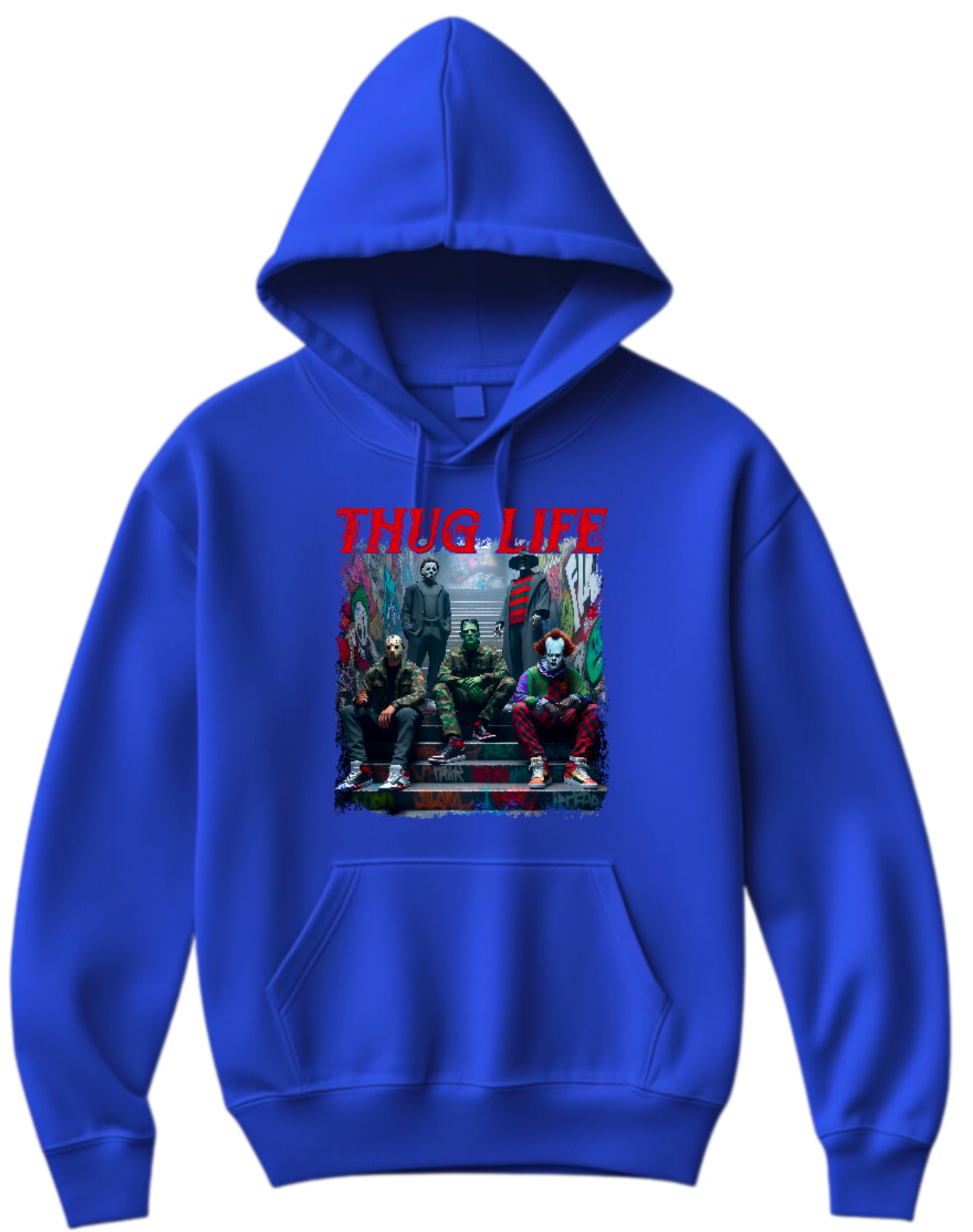 Halloween “Thug Life" Theme Horror Movie Hoodie