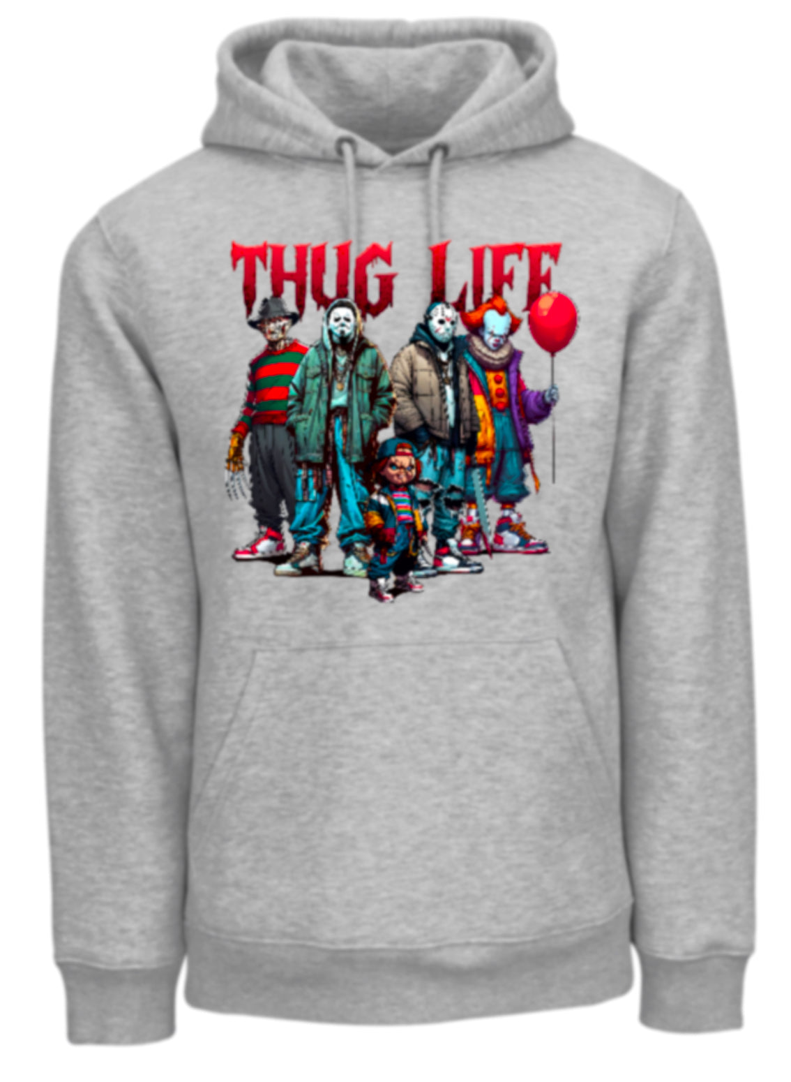 Halloween “Thug Life" Theme Horror Movie Hoodie