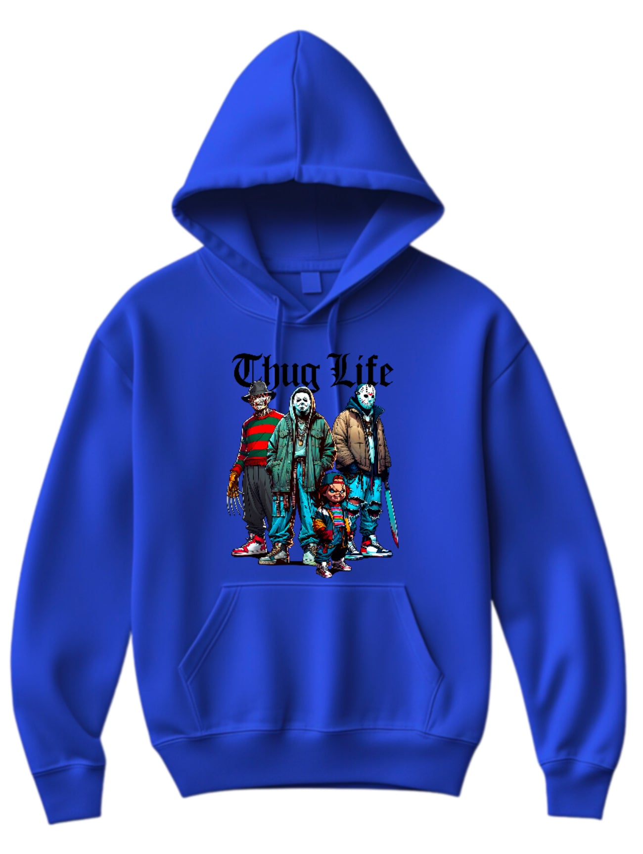 Halloween “Thug Life" Theme Horror Movie Hoodie