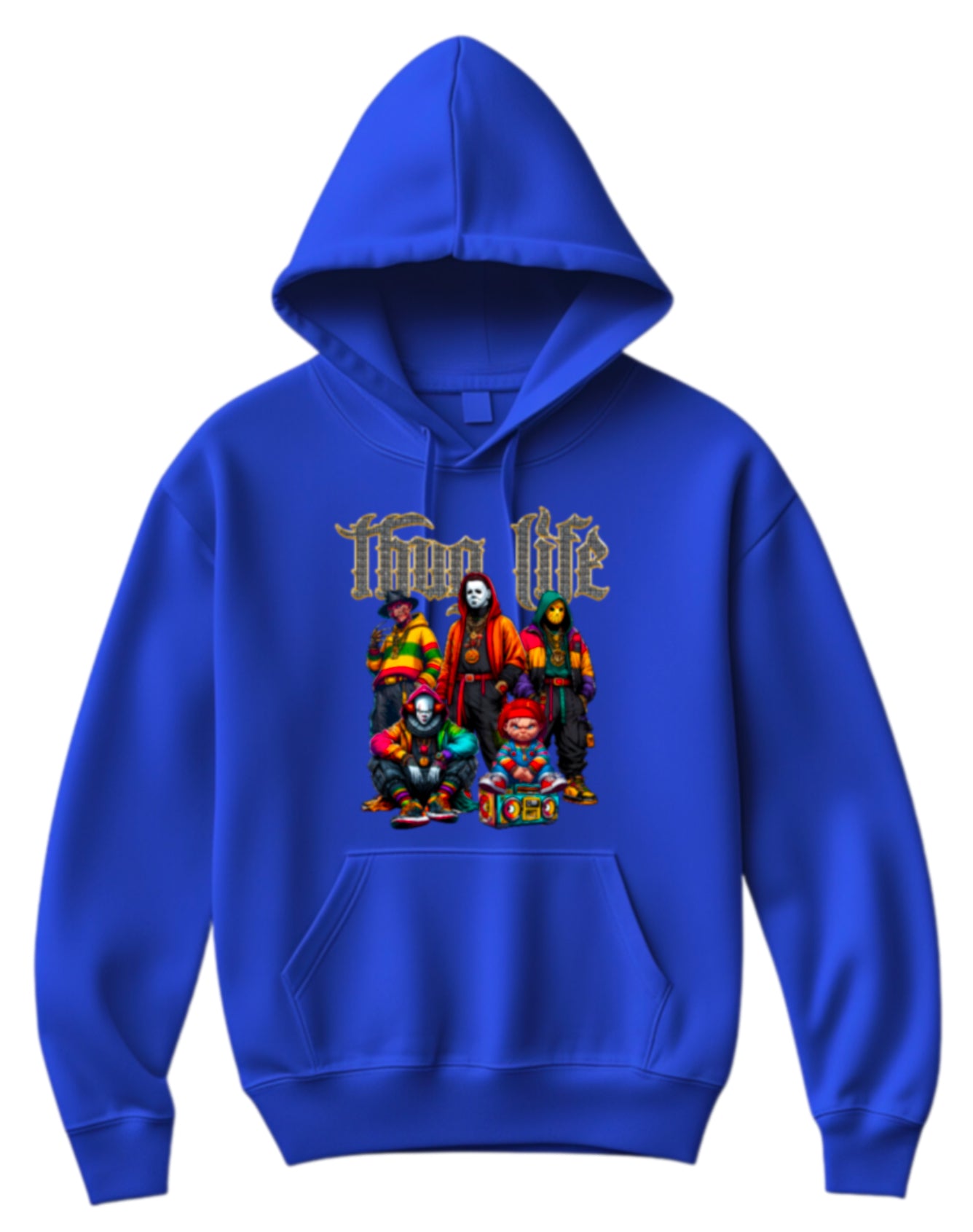 Halloween “Thug Life" Theme Horror Movie Hoodie
