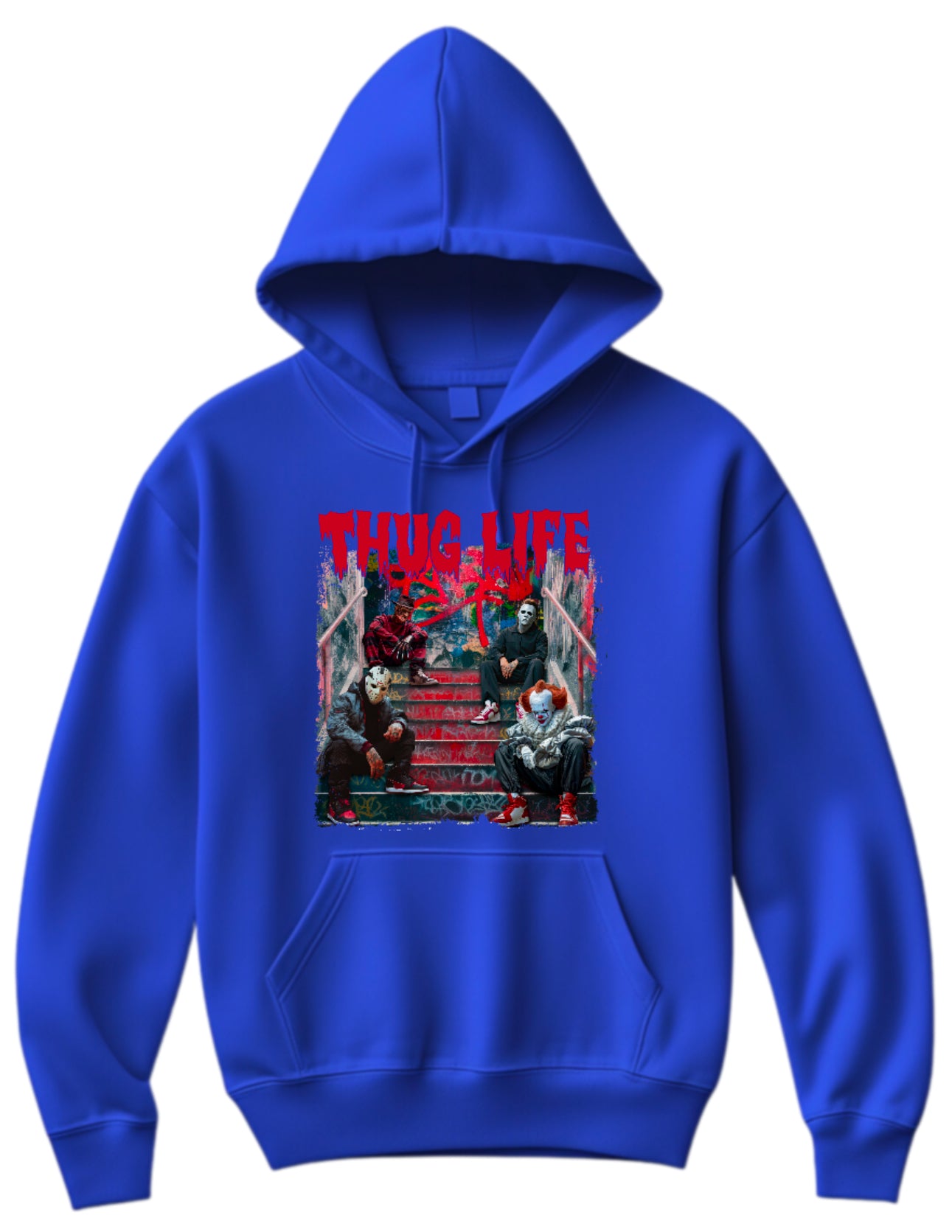 Halloween “Thug Life" Theme Horror Movie Hoodie