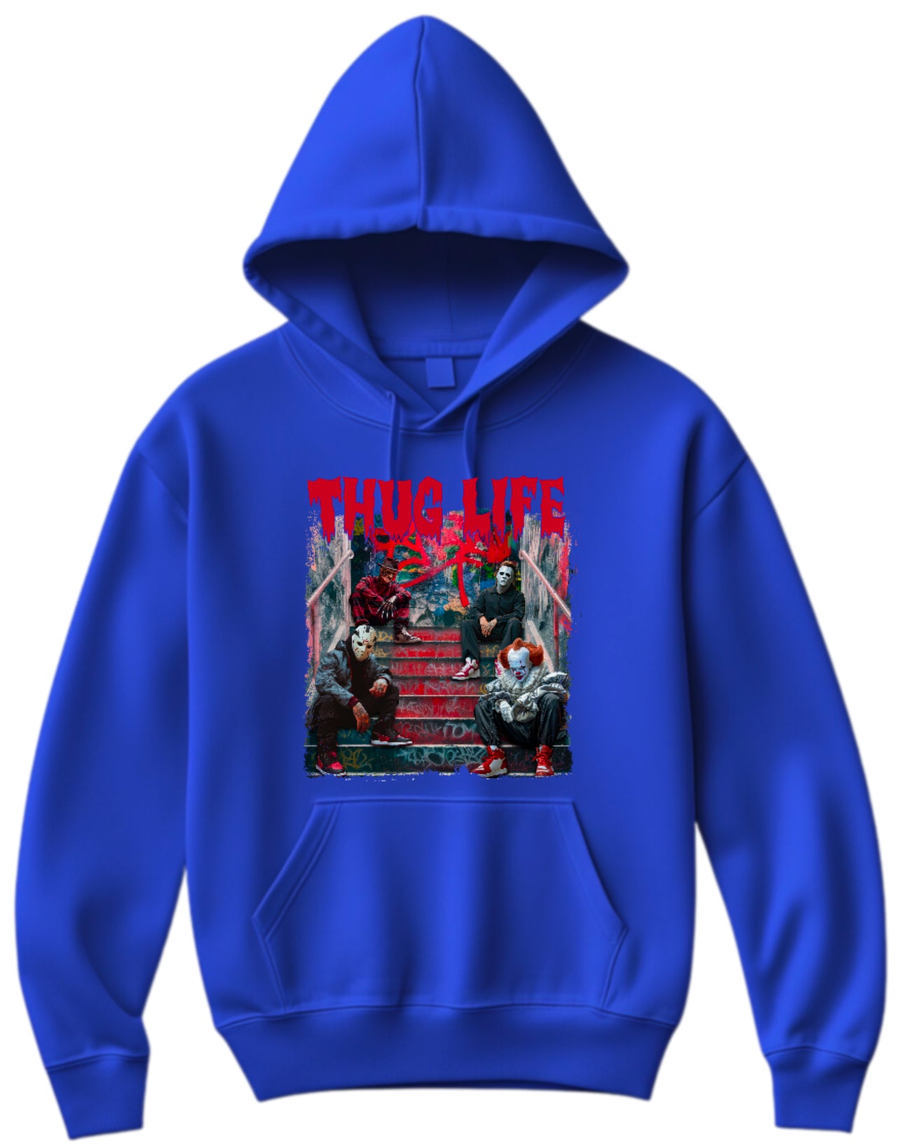 Halloween “Thug Life" Theme Horror Movie Hoodie