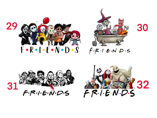 Halloween “Friends" Theme Horror Movie Hoodie