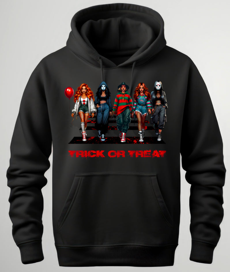 Halloween Theme Horror Movie Hoodie ‘TRICK OR TREAT’