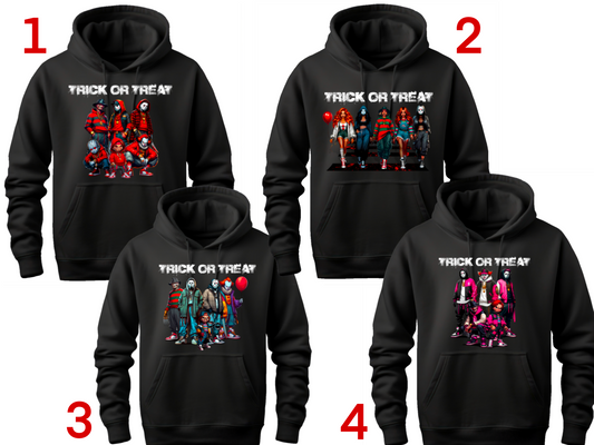 Halloween Theme Horror Movie Hoodie ‘TRICK OR TREAT’